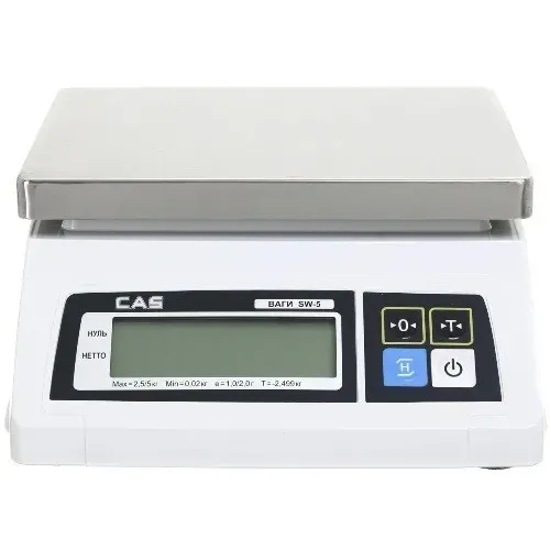 Ваги фасувальні CAS SW  (1 дисплей, мет. платформа)