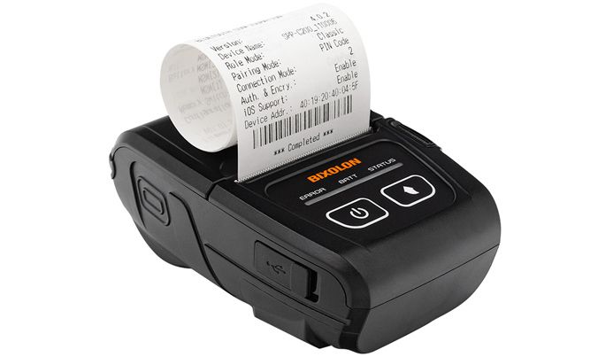Мобільний принтер чеків Bixolon SPP-C200iK (Bluetooth + USB Type-C)