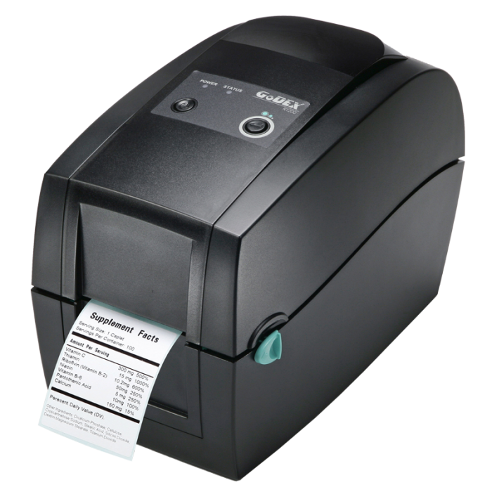 Принтер етикеток GoDEX RT200 (203 dpi; USB+Ethernet+RS-232)