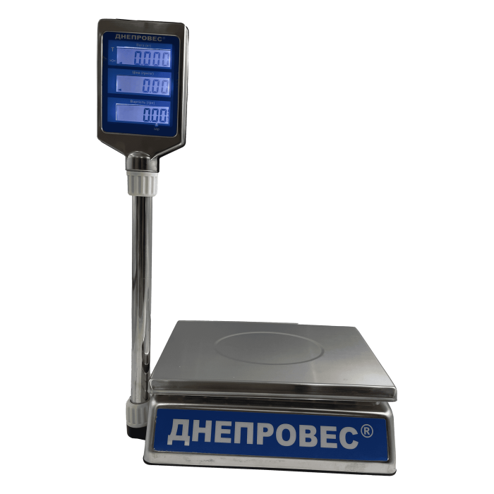Ваги торгові Dneproves ВТД-ЕЛС (корпус з нерж. сталі)